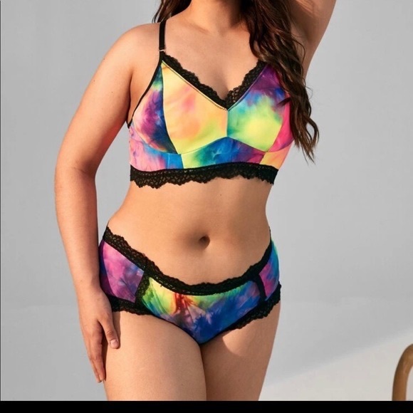 SHEIN Other - SHEIN tie-dye bra and panty set